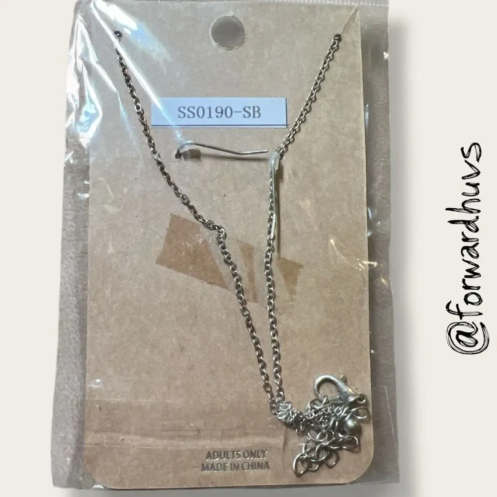 Bundle Sale 3 for $15 | Tipi Brand Silver-tone Necklace and Matching Earring Set